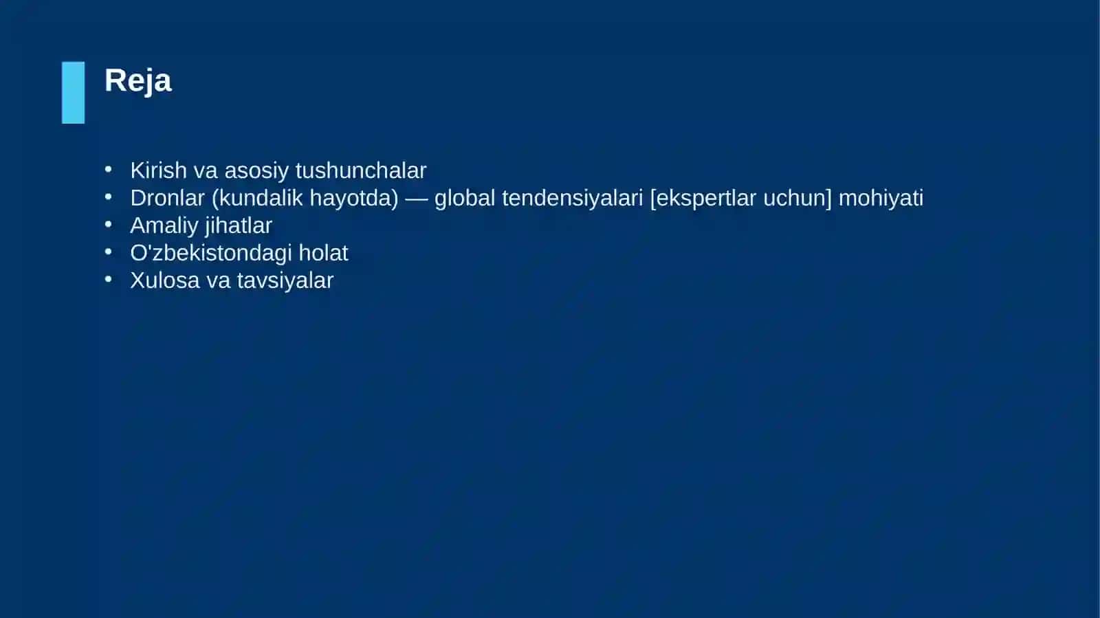 Dronlar (kundalik hayotda) — global tendensiyalari [ekspertlar uchun] 2