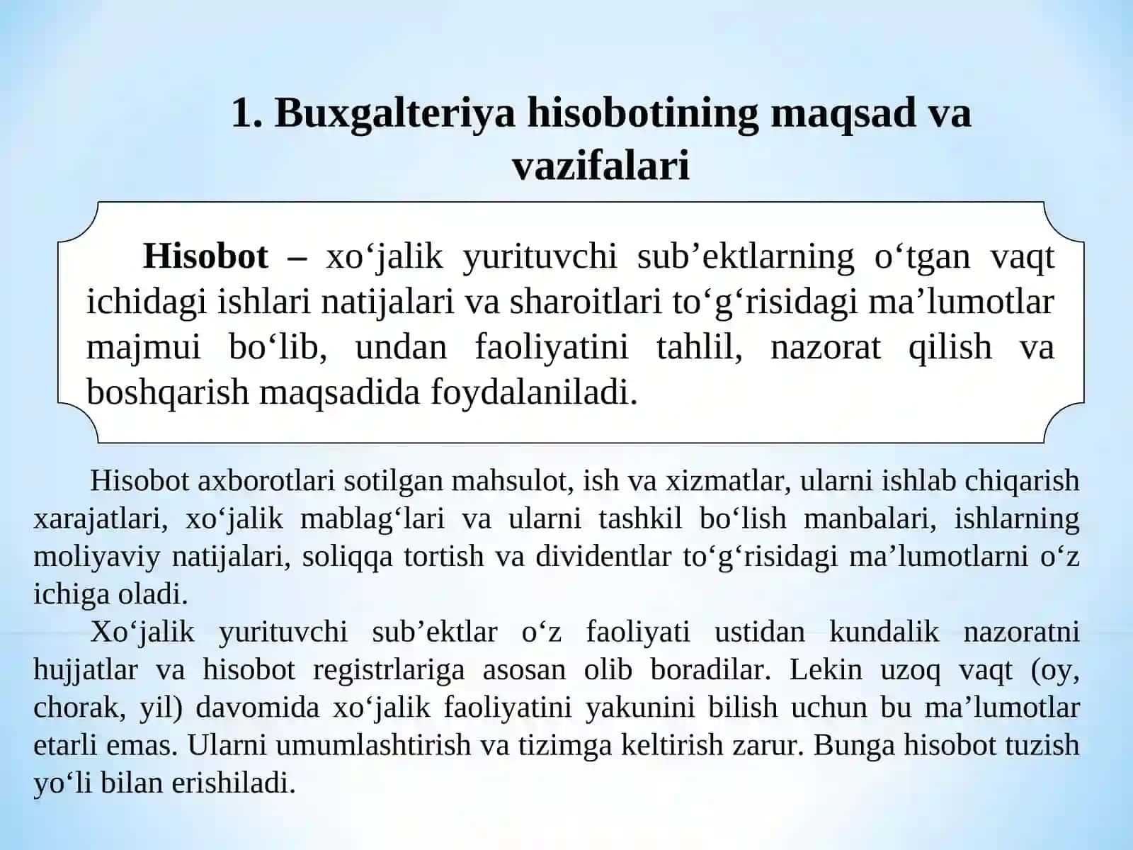 Buxgalteriya hisoboti 2