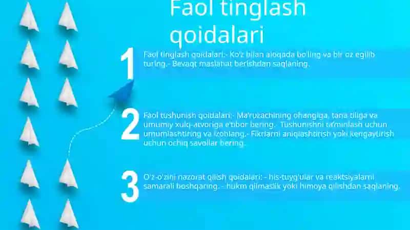 Faol tinglash qoidalari 2