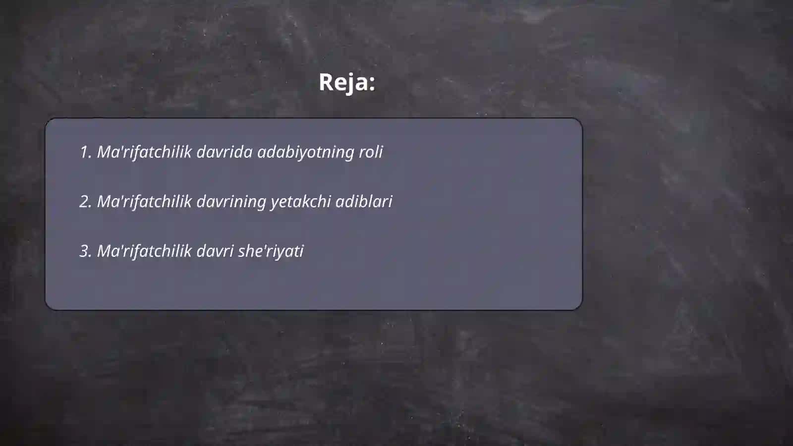 Ma'rifatchilik davri adabiyoti 2