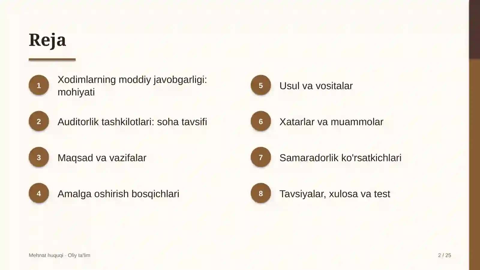Auditorlik tashkilotlarida xodimlarning moddiy javobgarligi 2