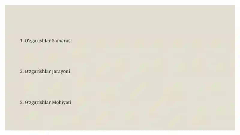 Transformatsiyalash nima 2