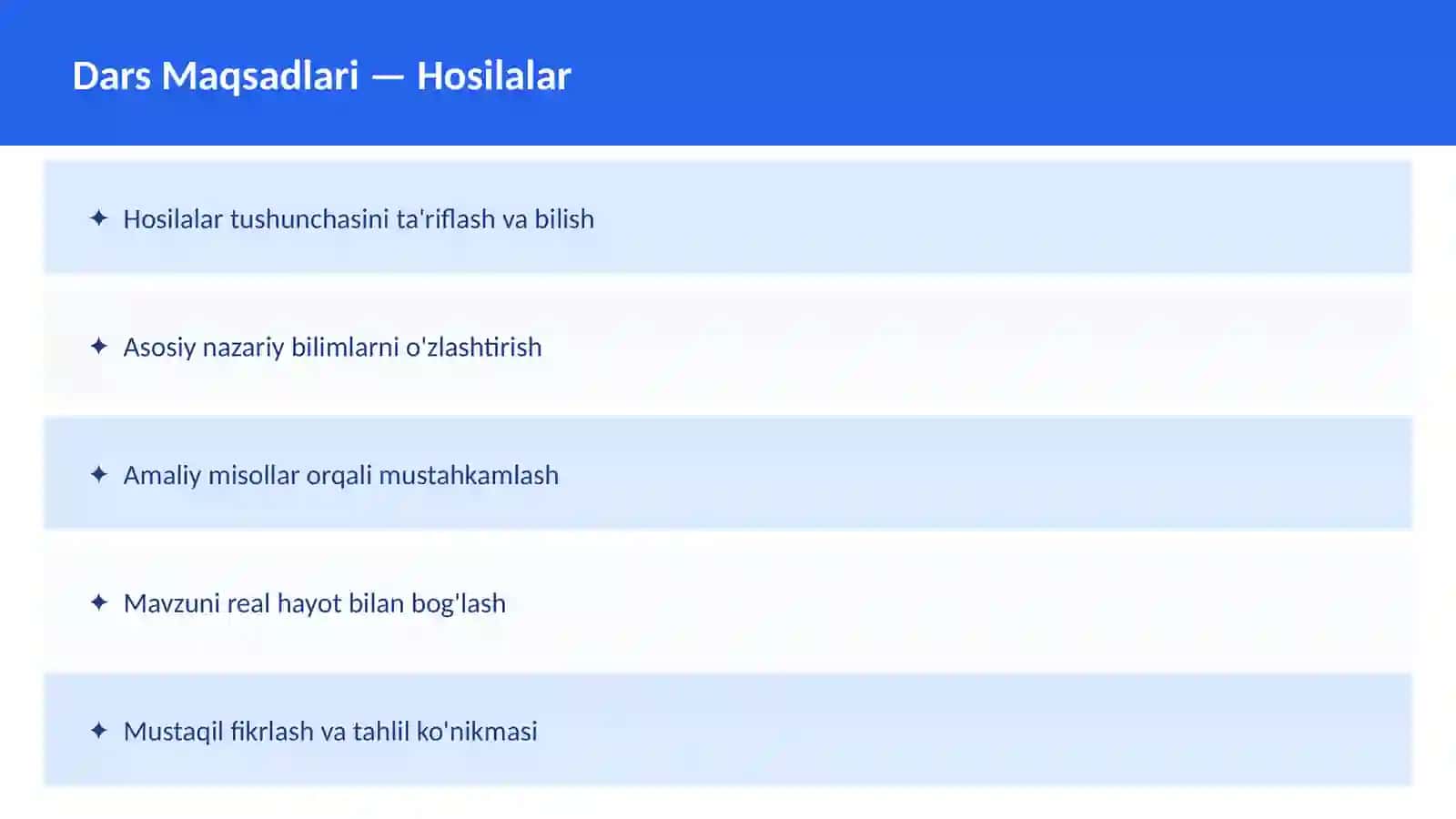 Matematika Dars Ishlanmasi 2
