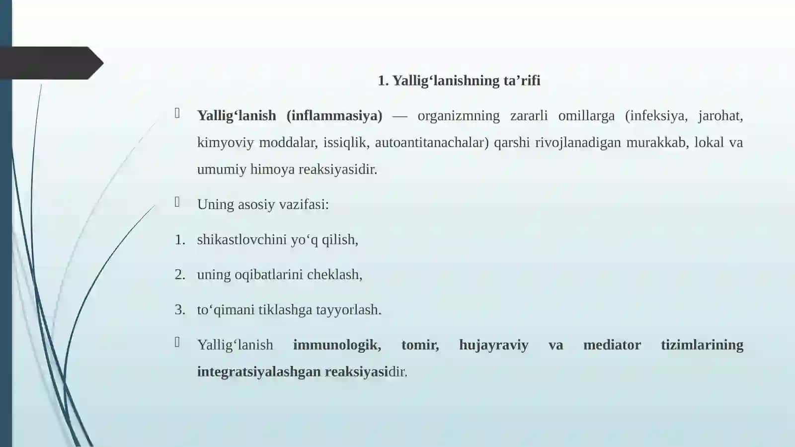 Yallig’lanishPatfiziologiyasi 2