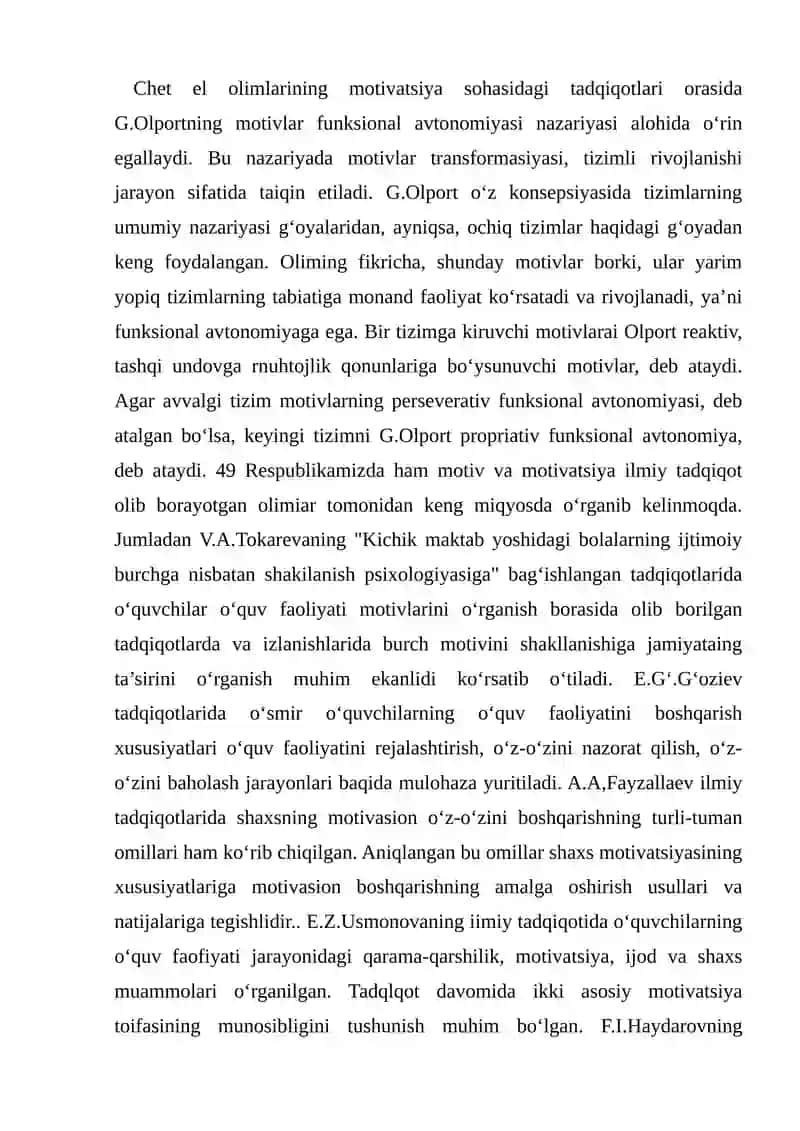 Motivatsion jarayonning axamiyati 2