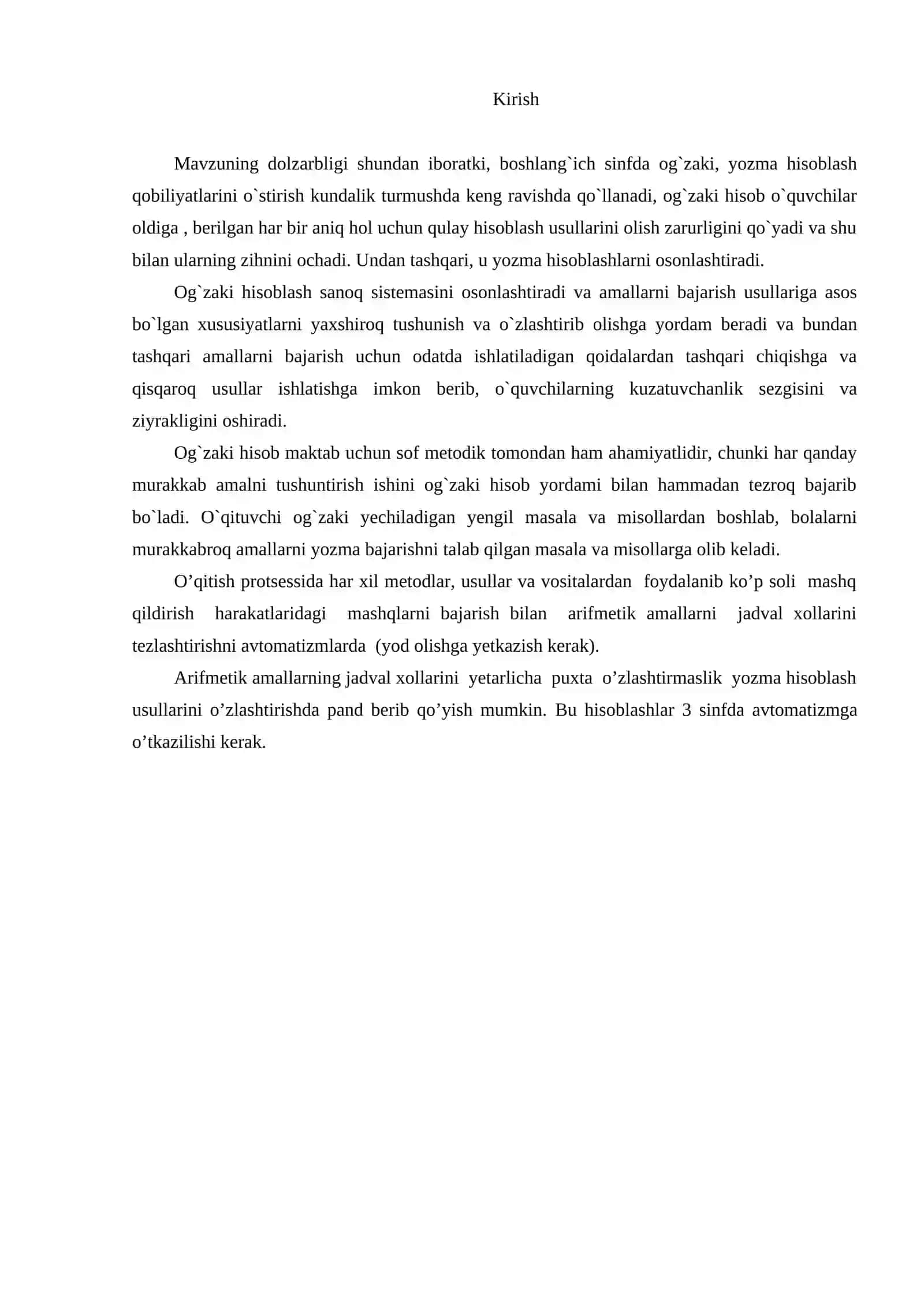 2-sinf o'quvchilarida og'zaki va yozma hisoblashni shakllantirish metodlari 2