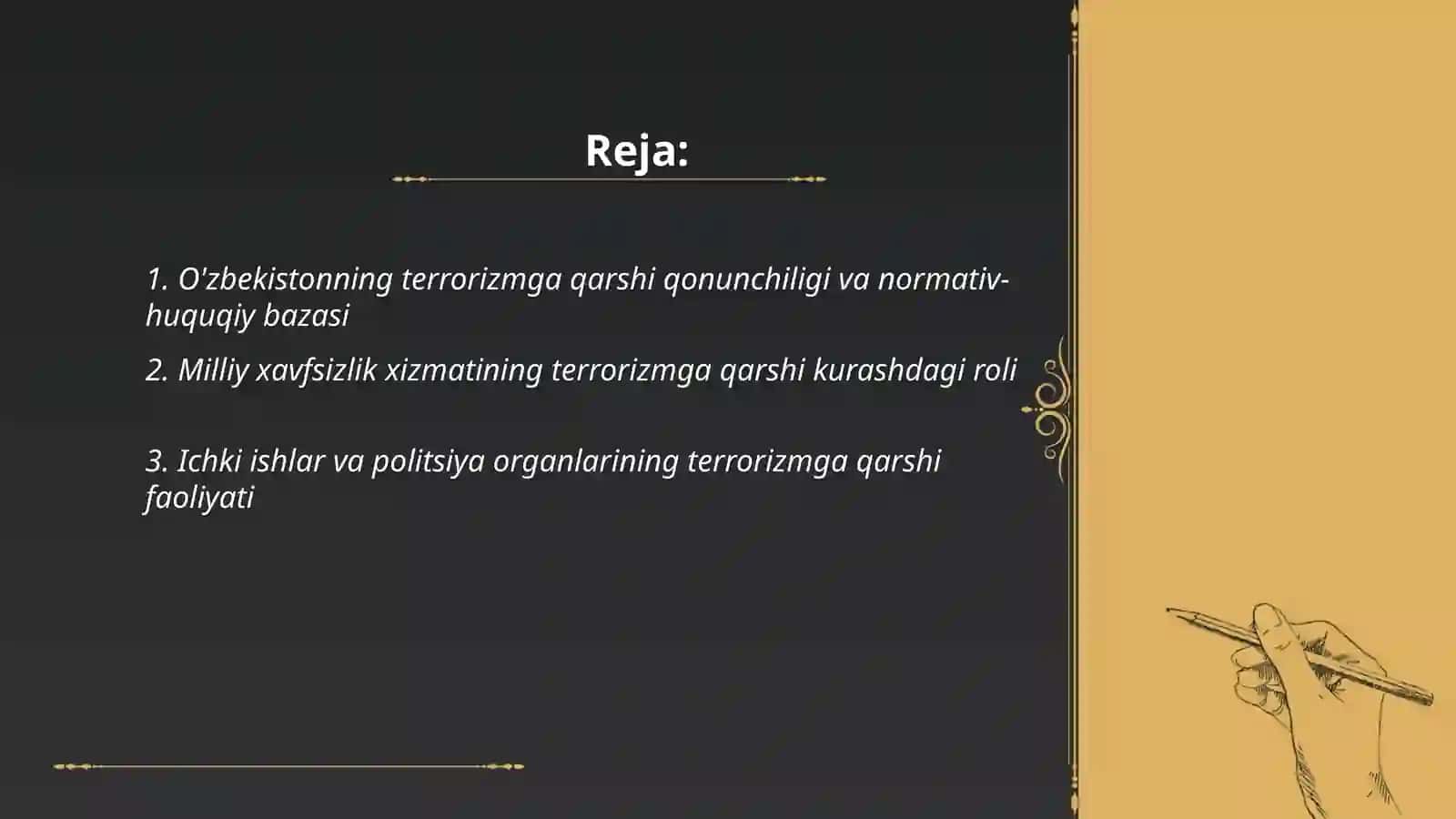 O'zbekistonning terrorizmga qarshi kurash tajribasi 2