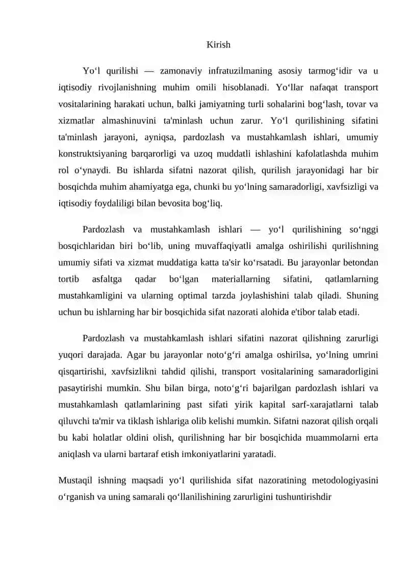 Pardozlash va mustahkamlash ishlari sifatini nazorat qilish 2