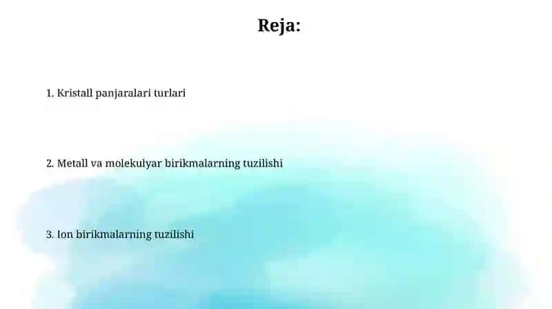 Kristall panjara turlari 2