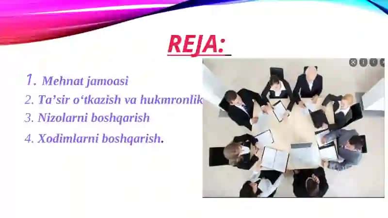 Mehnat jamoalarida xodimlarni boshqarish 2