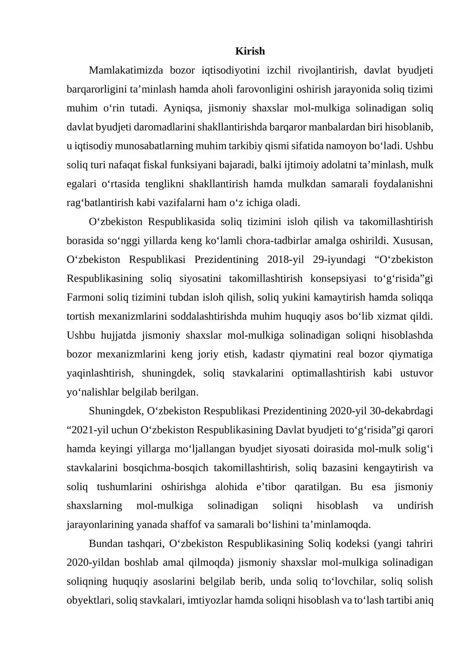 Jismoniy shaxslar mol-mulkiga solinadigan soliqning o‘ziga xos xususiyatlari 2