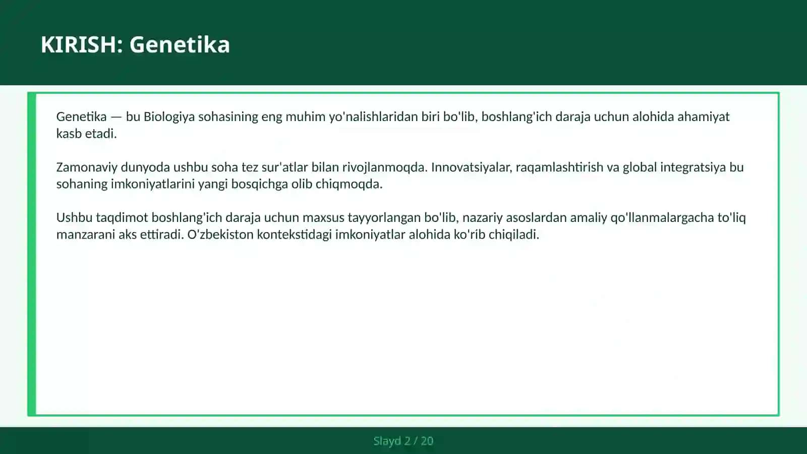 GENETIKA 2