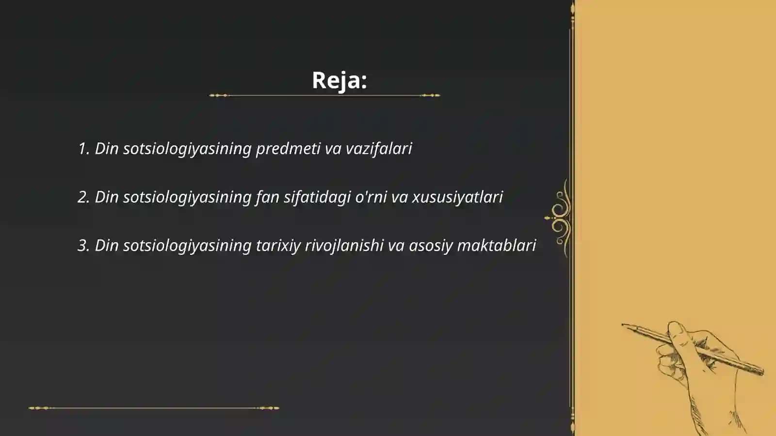Din sotsiologiyasi Sotsiologiya fanining maxsus yo'nalishi sifatida 2