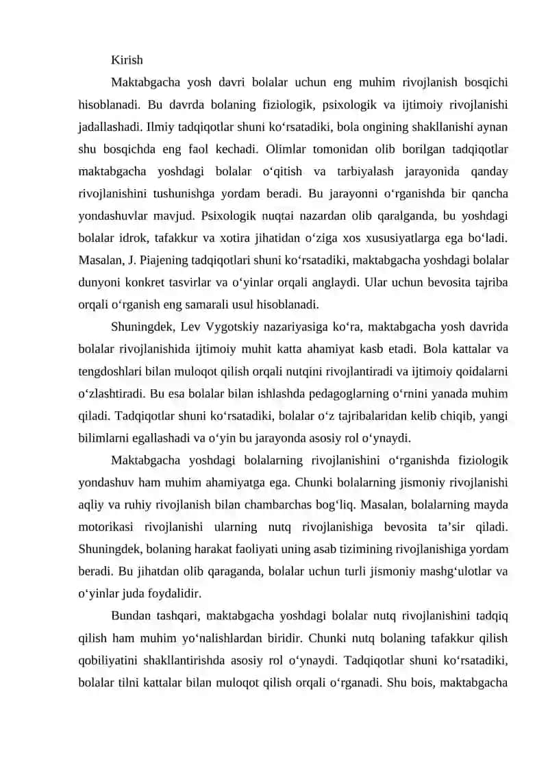 Maktabgacha tarbiya yoshiga doir tadqiqotlar 2