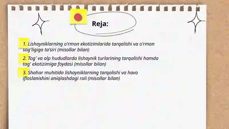 Lishayniklarning tabiatda tarqalishi va ahamiyati 2