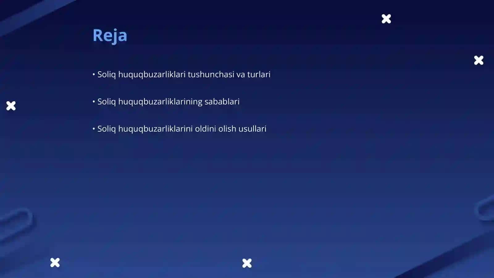 Soliq huquqbuzarliklari: sabablari, oldini olish va aniqlash tizimi 2