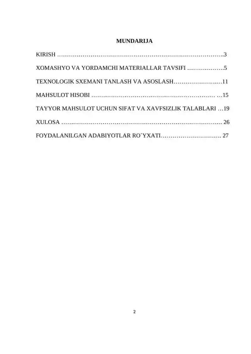 Bolalar uchun olxo'ri pyuresi ishlab chiqarish texnologik linyasini tashkil etish 2
