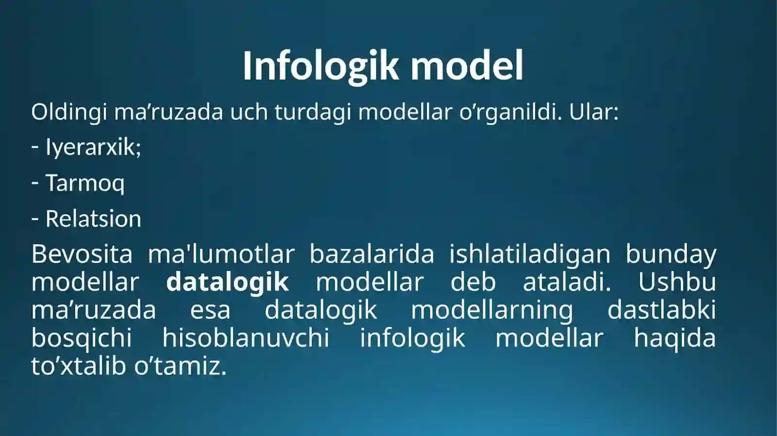 Infologik model 2
