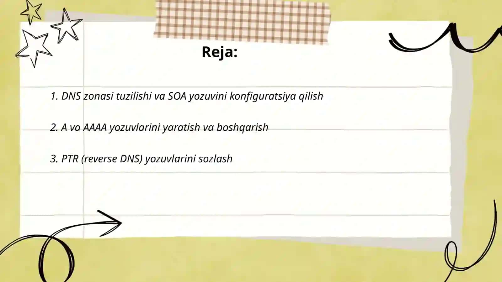DNS konfiguratsiyasi 2