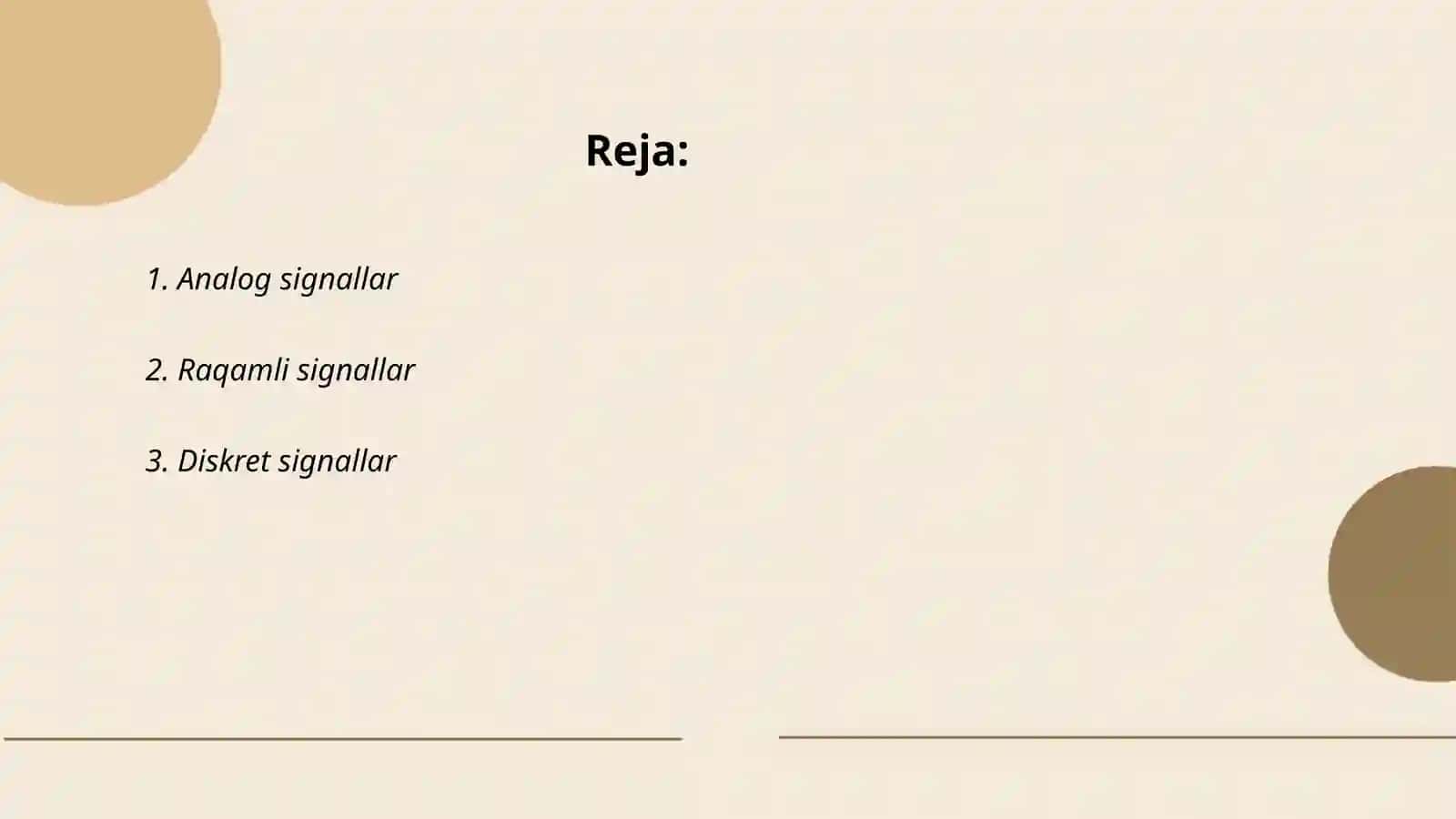Analog signallar 2