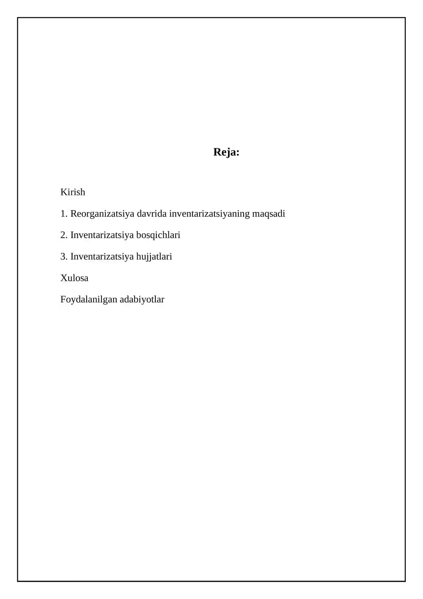 Qayta tashkil etishda inventarizatsiya: maqsad, bosqichlar, dalolatnomalar 2