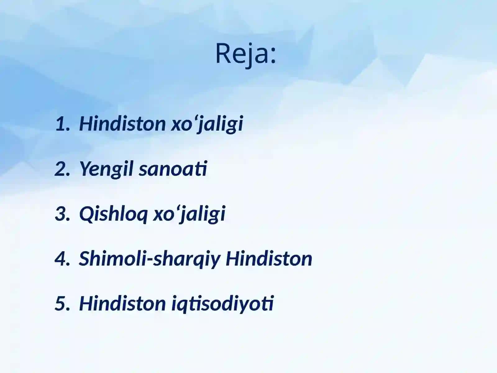 Hindiston xo‘jaligi, transporti va ichki tafovutlari 2