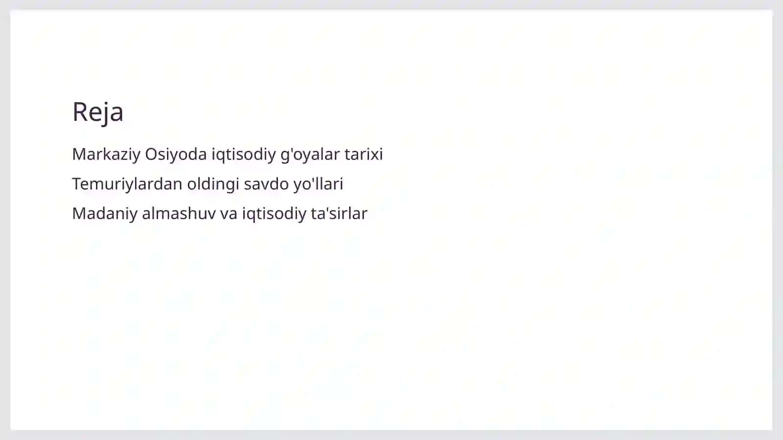 Õrto osiyoda Temuriylar davrigacha bõlgan iqtisodiy ģoyalar 2