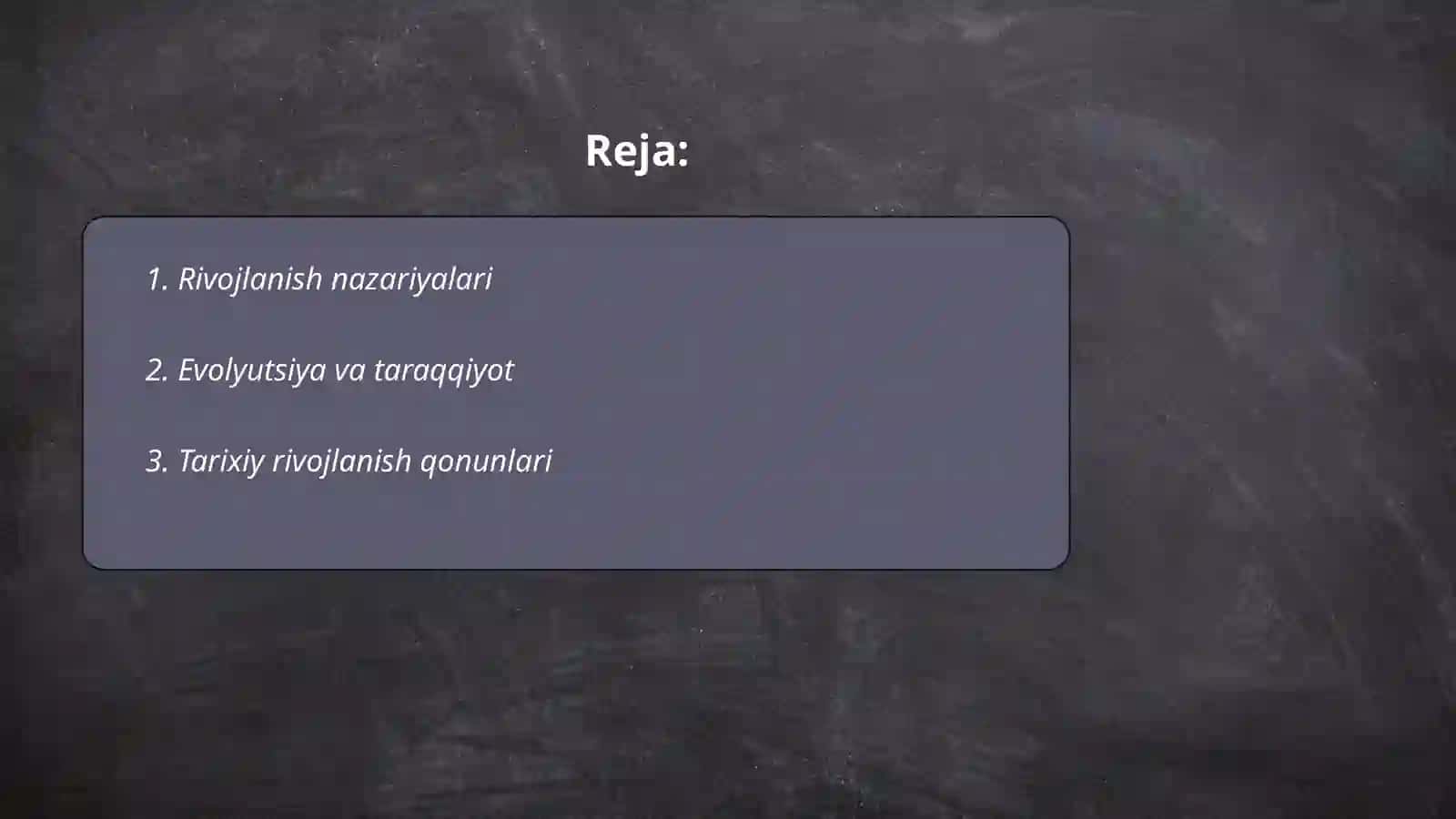 Rivojlanishning umumiy qonunlari va kategoriyalari 2