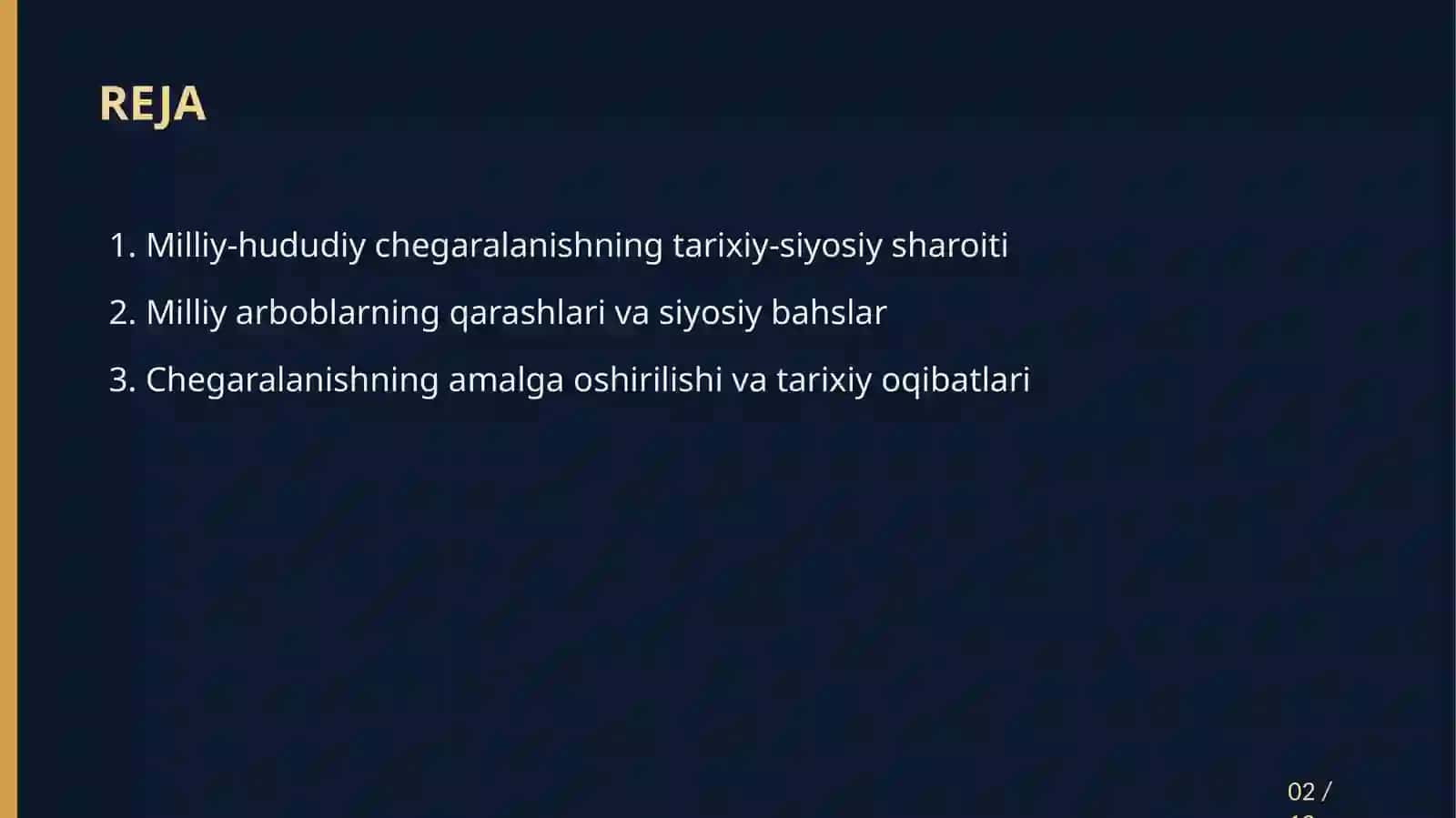O‘RTA OSIYODA MILLIY-DAVLAT CHEGARALANISHI 2