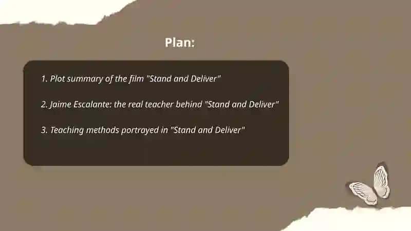 Stand and deliver 2