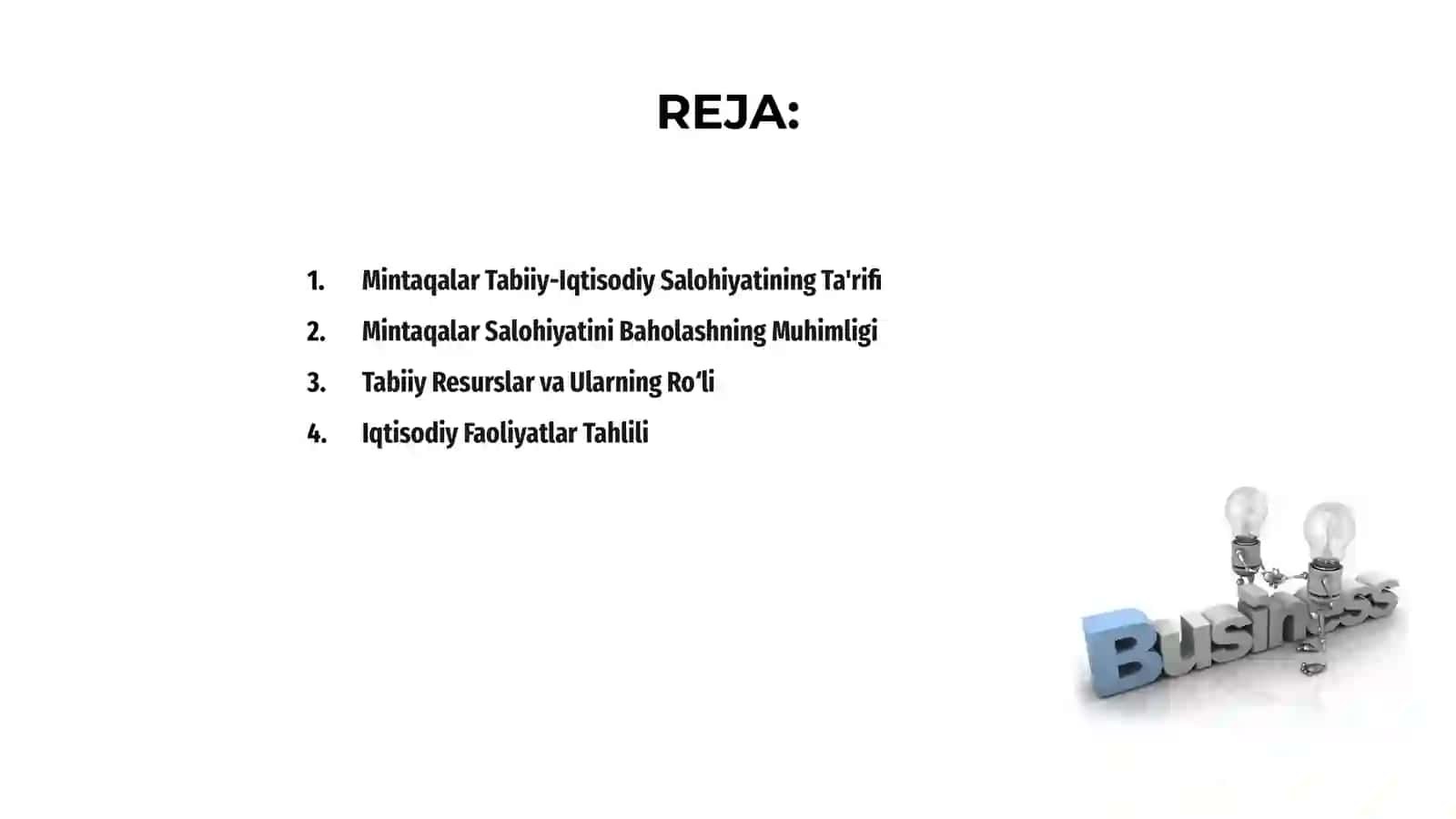 Mintaqalar Tabiiy-Iqtisodiy Saloqiyatini O‘rganish va Baholash 2