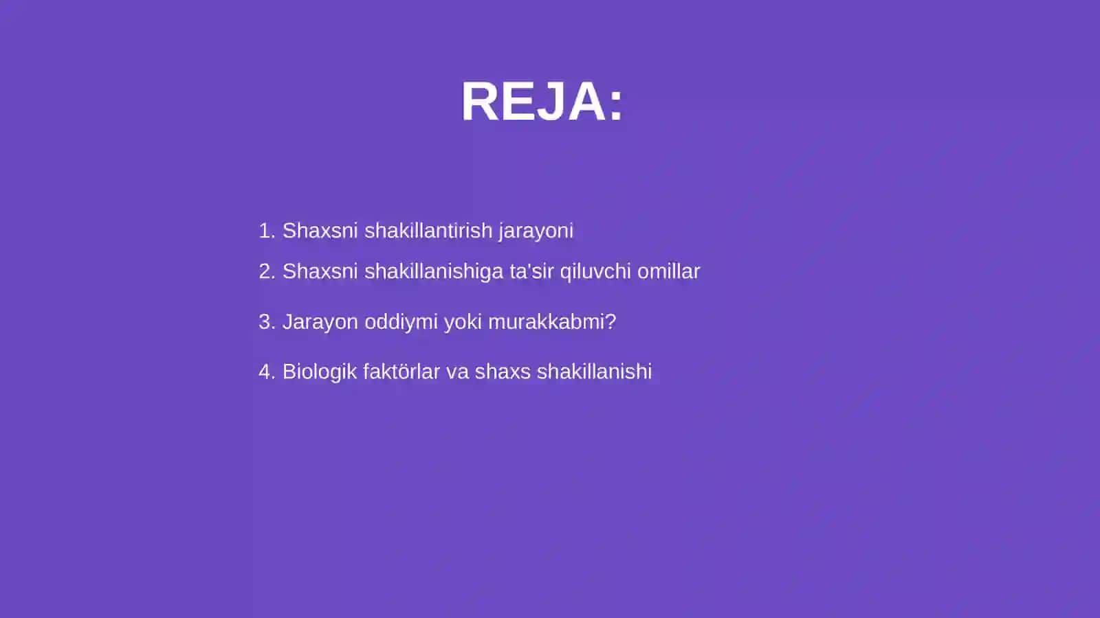 Shaxsni shakillanishidagi omillar 2