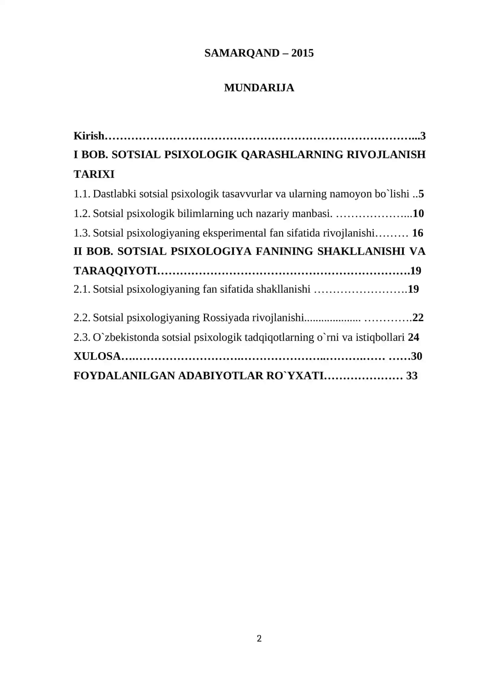 SOTSIAL PSIXOLOGIYANING YUZAGA KELISHI VA MUSTAQIL FAN SIFATIDA RIVOVLANISHINING ILMIY ASOSLARI 2
