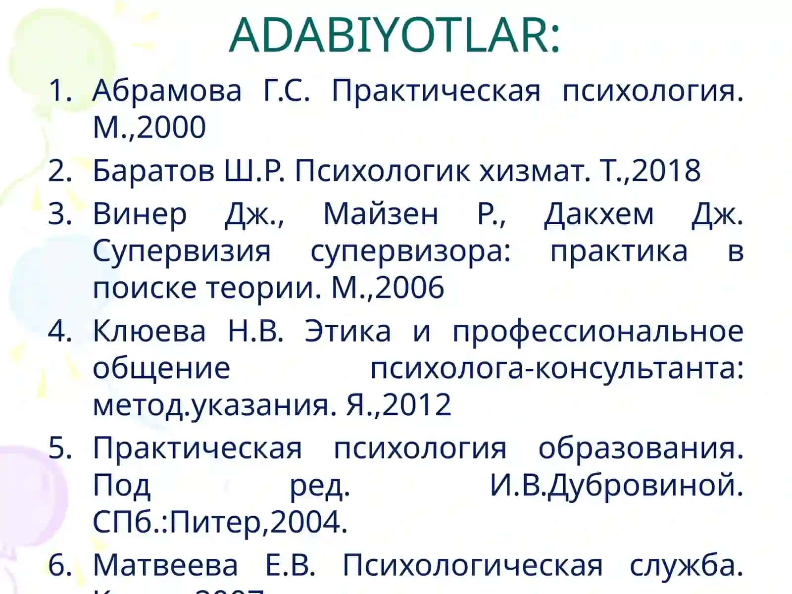 PSIXOLOGIK XIZMATNI TASHKIL ETISH TARIXI VA MUAMMOLARI 2