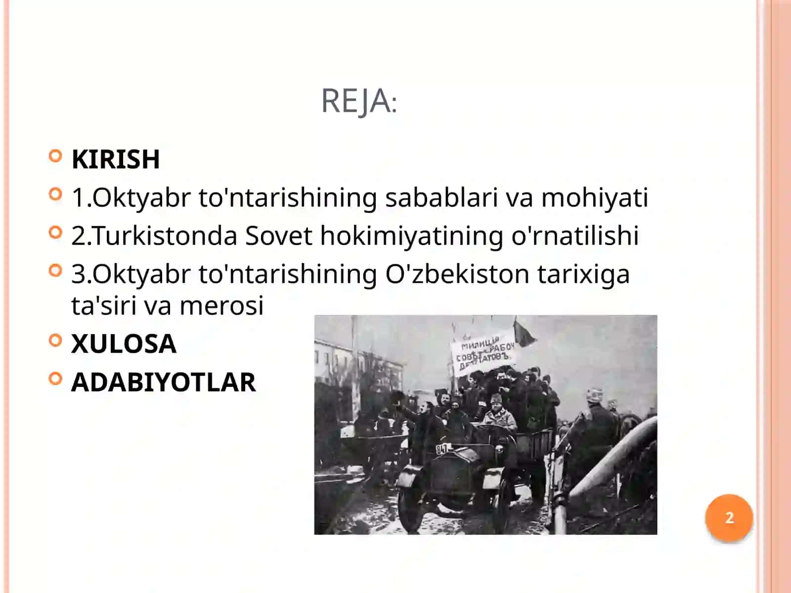 O'ZBEKISTON TARIXI FANI1917-YILGI OKTYABR TO'NTARISHI 2