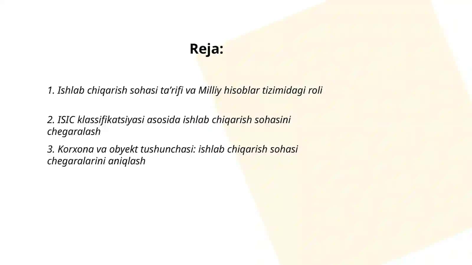 Ishlab chiqarish sohasini chegaralash 2