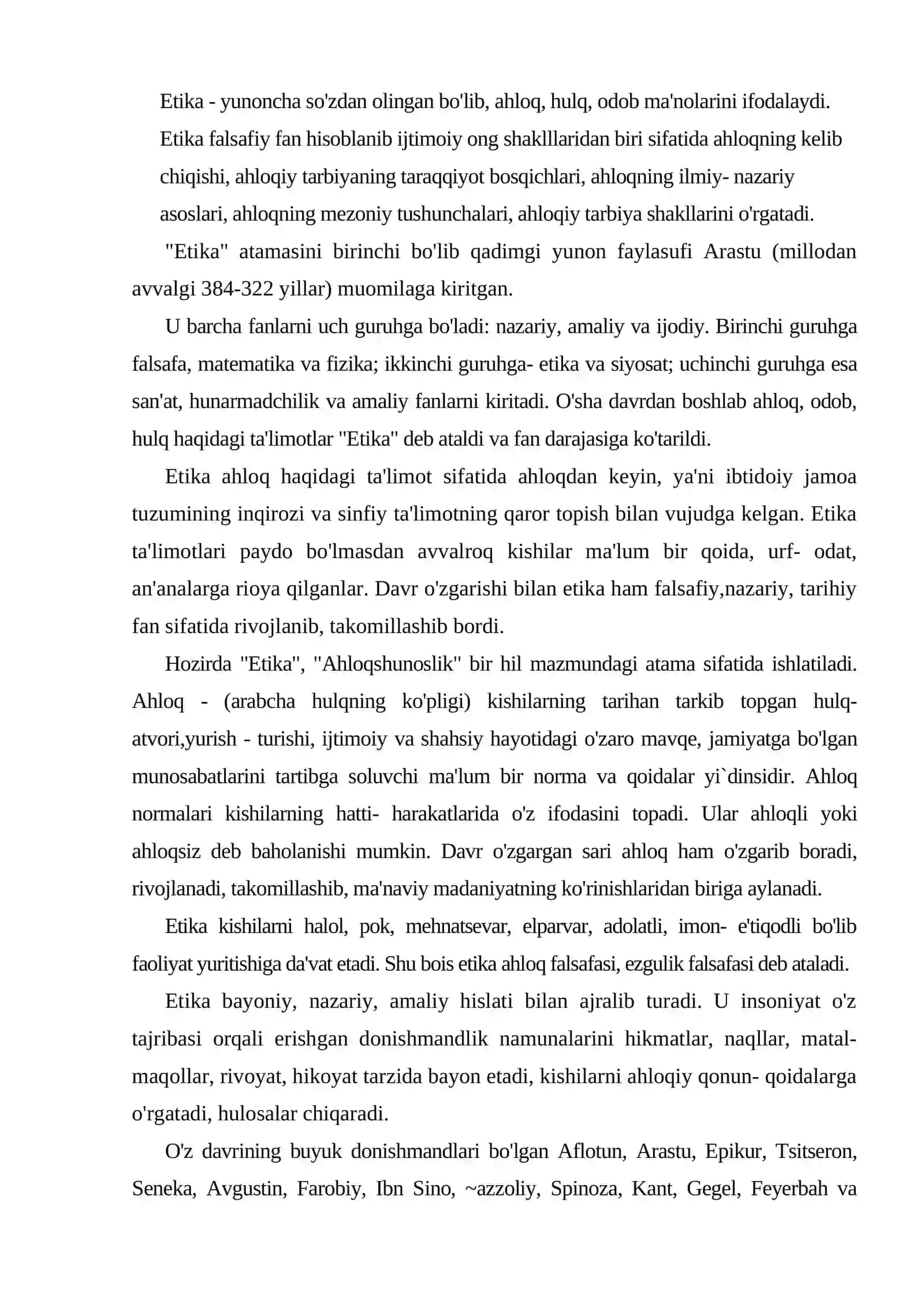 Axloqiy mulohazalar 2