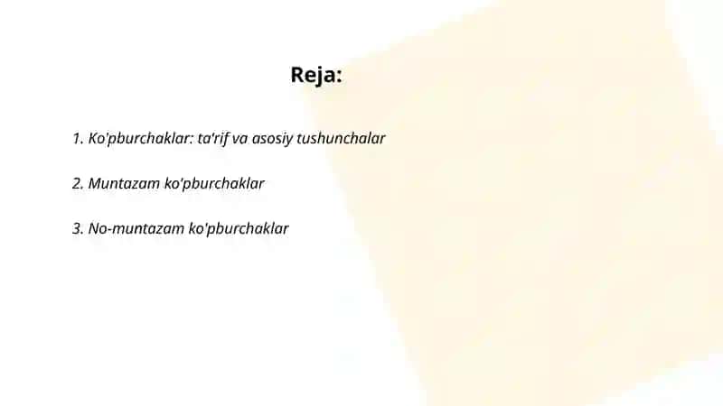 Ko'pburchaklar 2