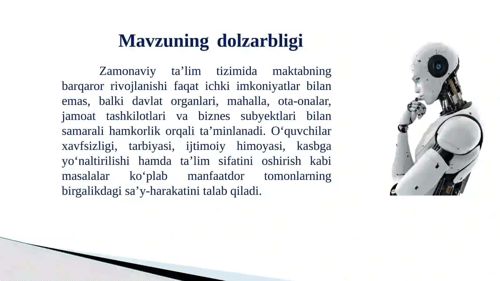 Menejerlik kursi tinglovchisi 2