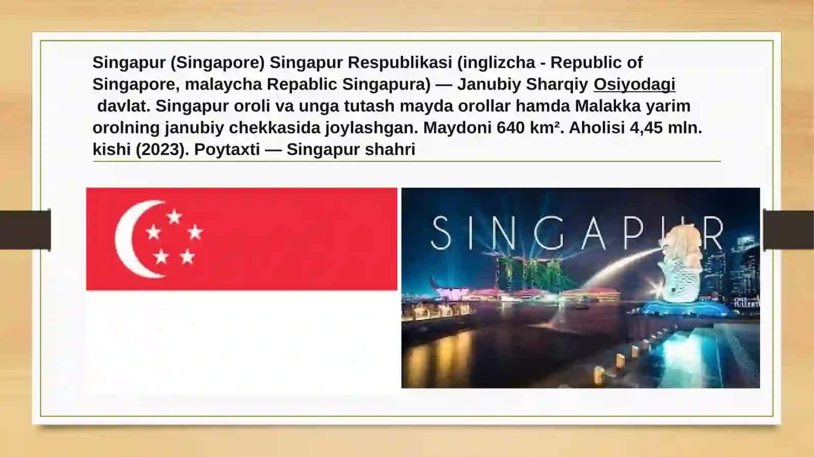 Singapur davlati iqtisodiyoti 2