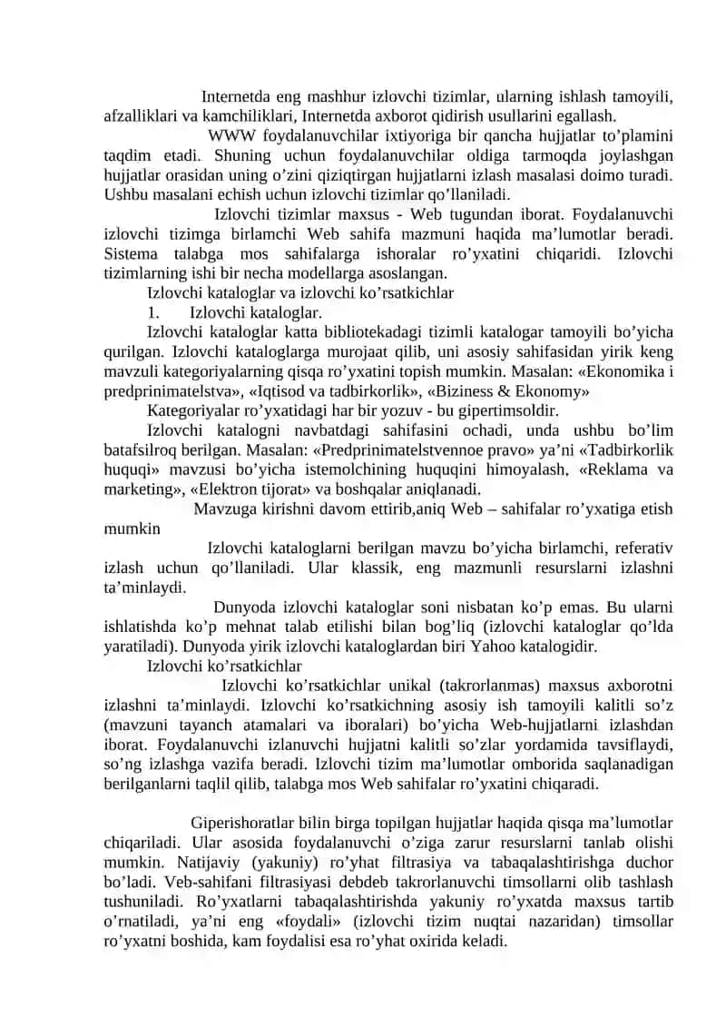 Internetda axborot izlash 2