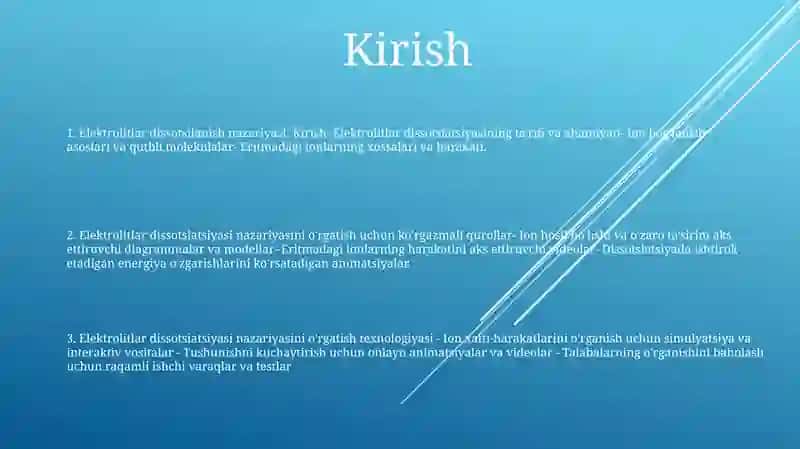 Elektrolitik Dissotsialanish Nazariyasini O'Qitishda Ko'Rgazmali Qurollar Tayyorlash Va Texnik Vositalardan Foydalanishni O'Rganish 2