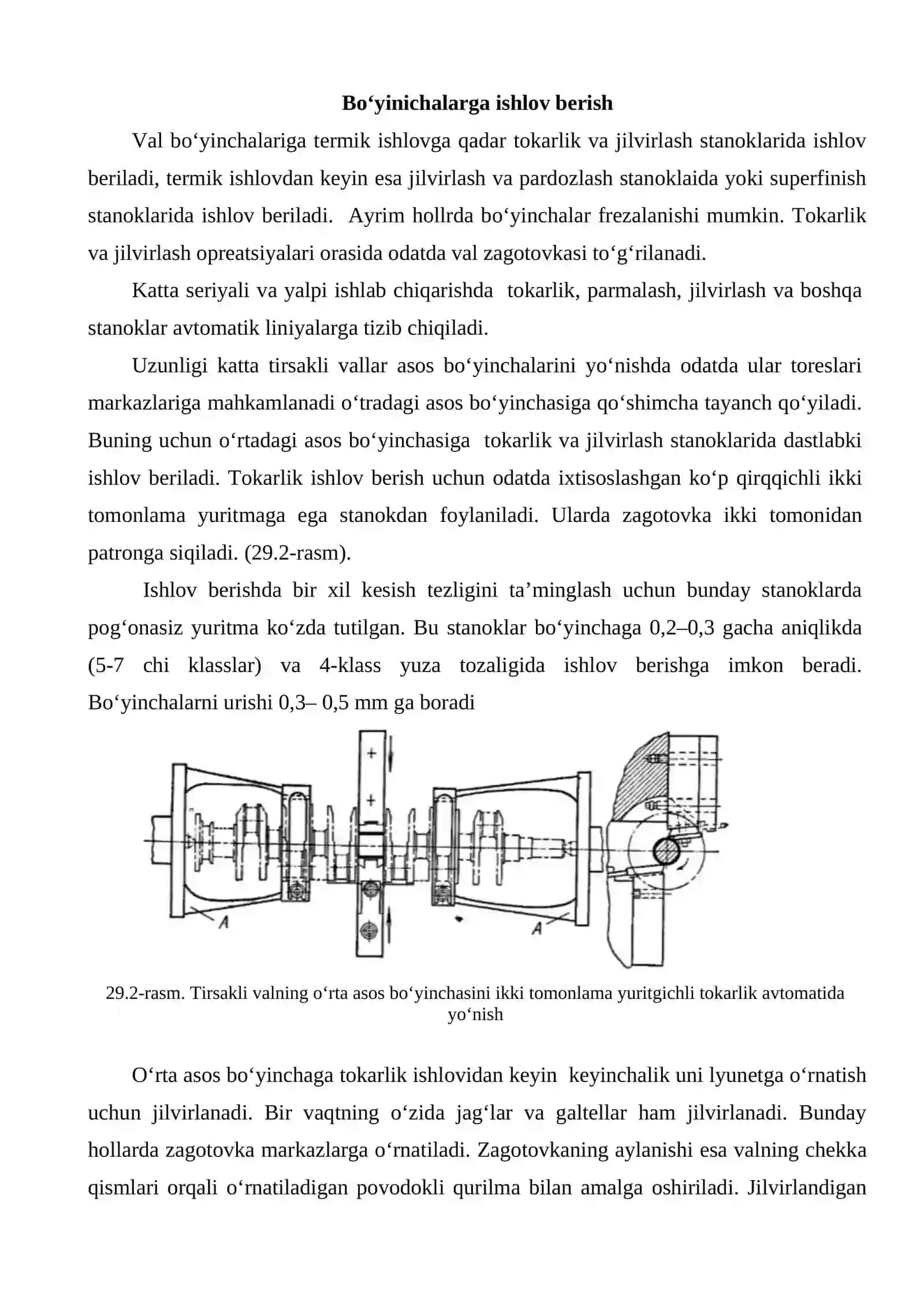 TIRSAKLI VALLAR ZAGOTOVKALARIGA MEXANIK IShLOV BERISh 2