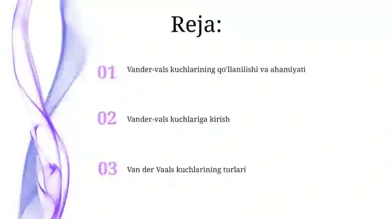 Van-Der Vall tenglamasi 2