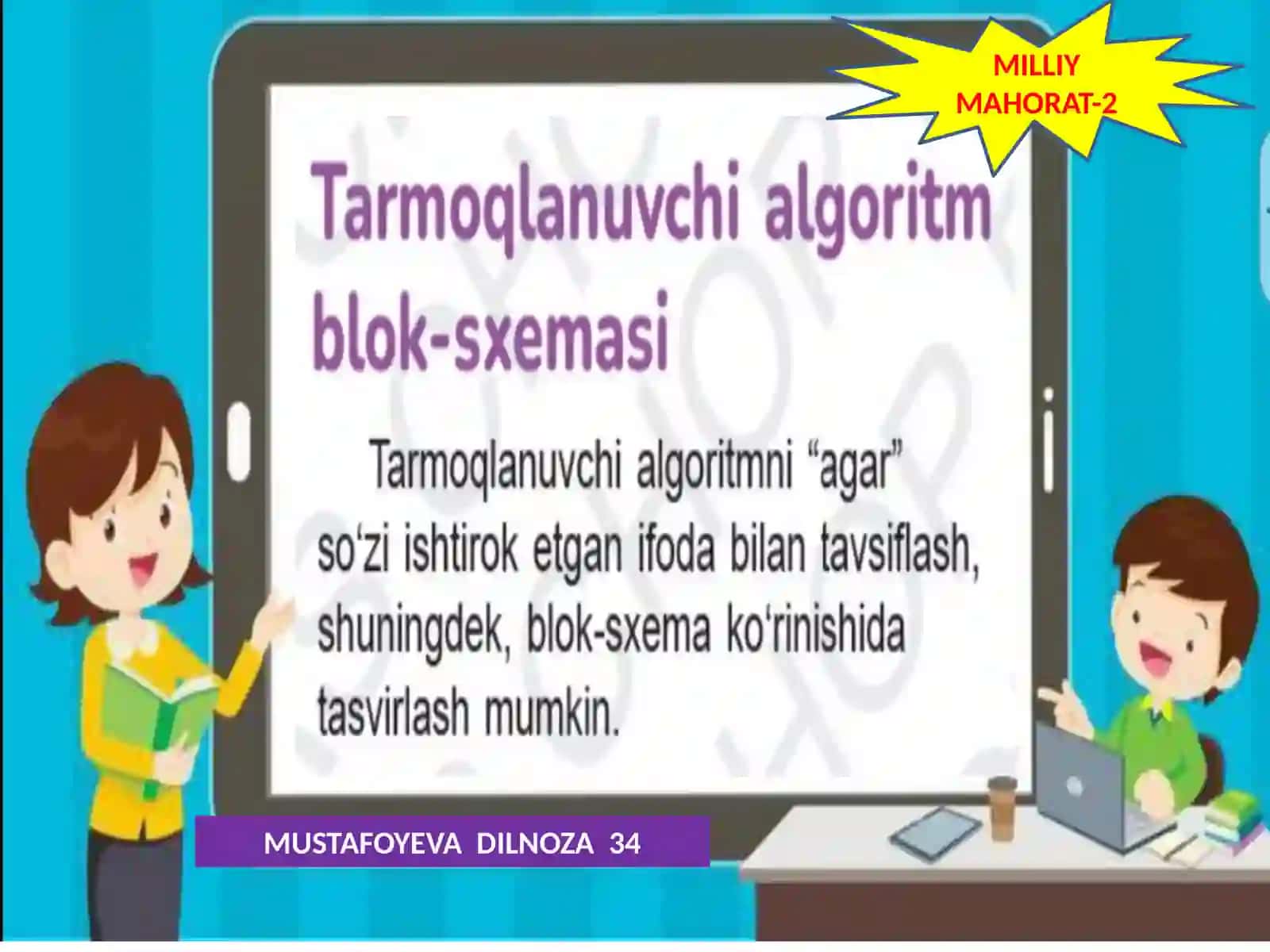 Tarmoqlanuvchi algoritm sxemasi 2