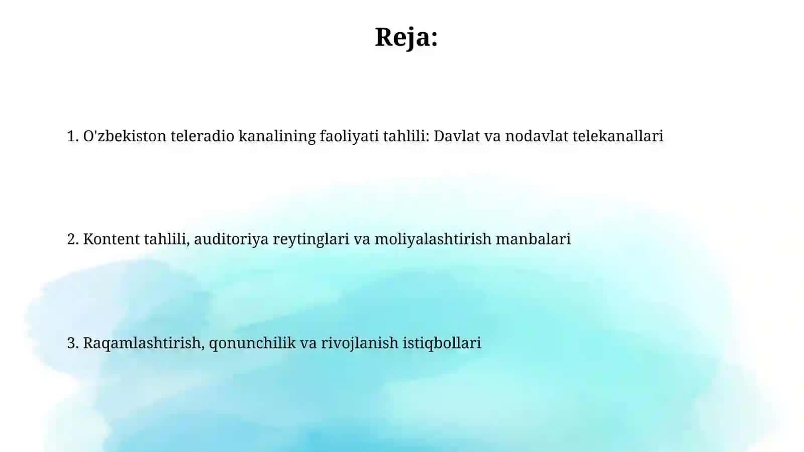 O'zbekiston teleradiokanallari faoliyati tahlili 2