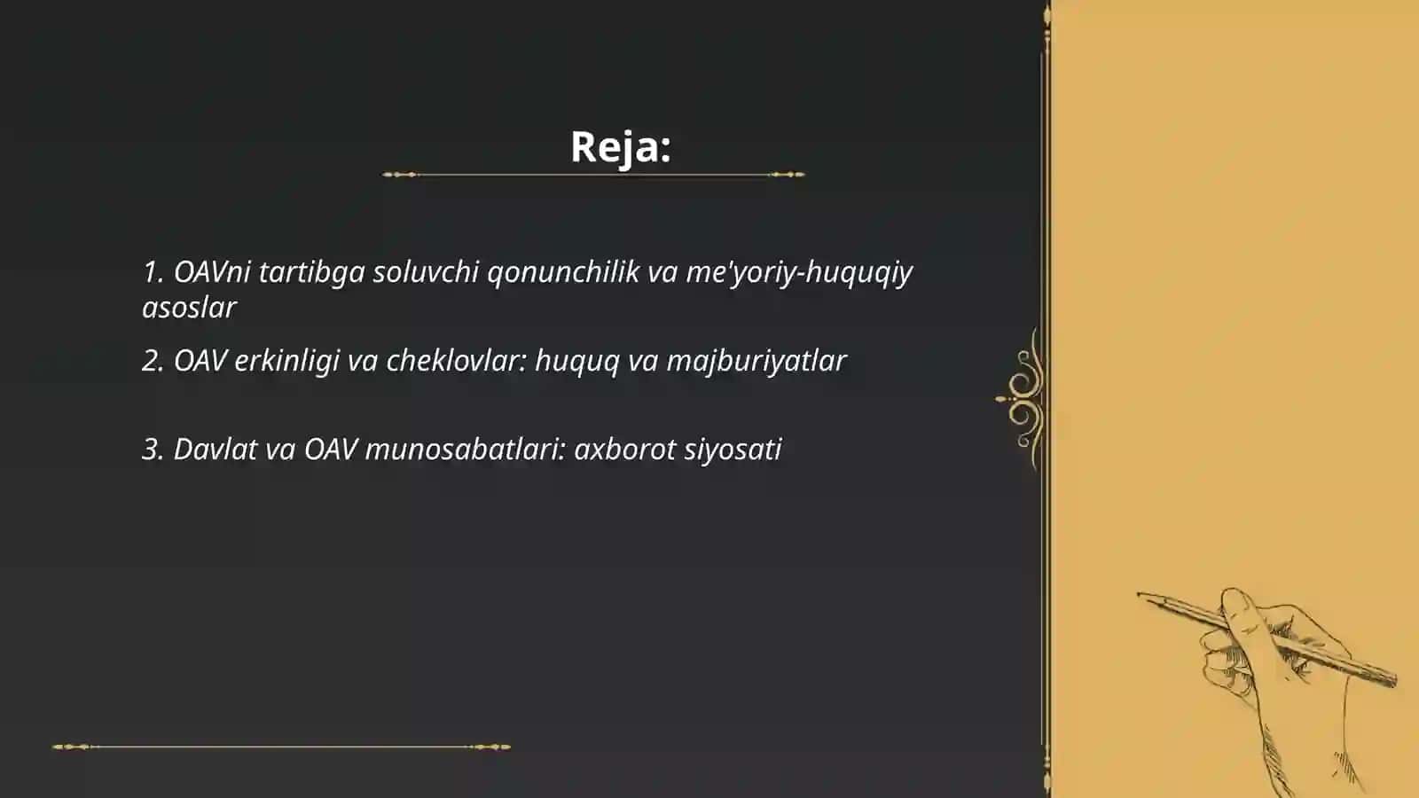 O‘zbekiston Respublikasida ommaviy axborot vositalarining faoliyati 2
