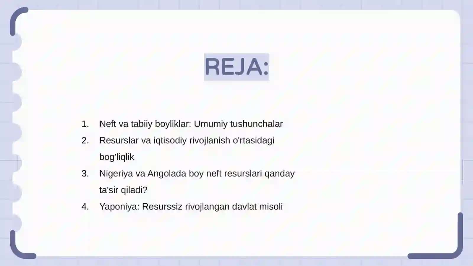 Tabiiy boyliklar: Nega ba'zilar rivojlanib, ba'zilar qashshoqashib bormoqda? (Nigeriya, Angola kabi neftga boy, 2