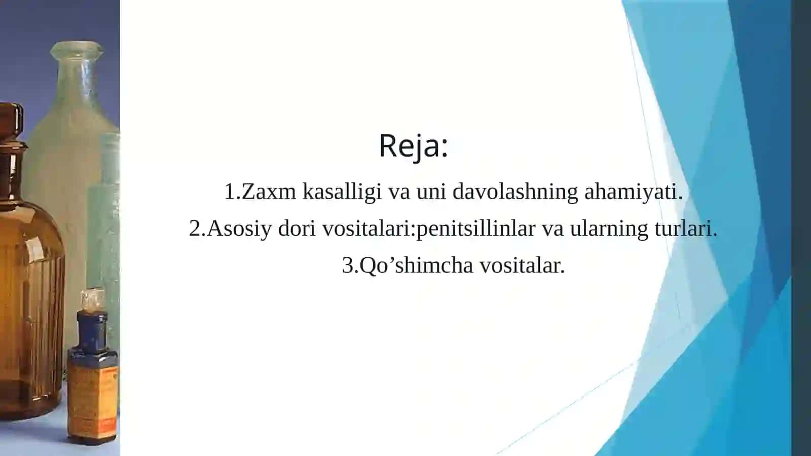 ZAXMGA QARSHI VOSITALAR 2
