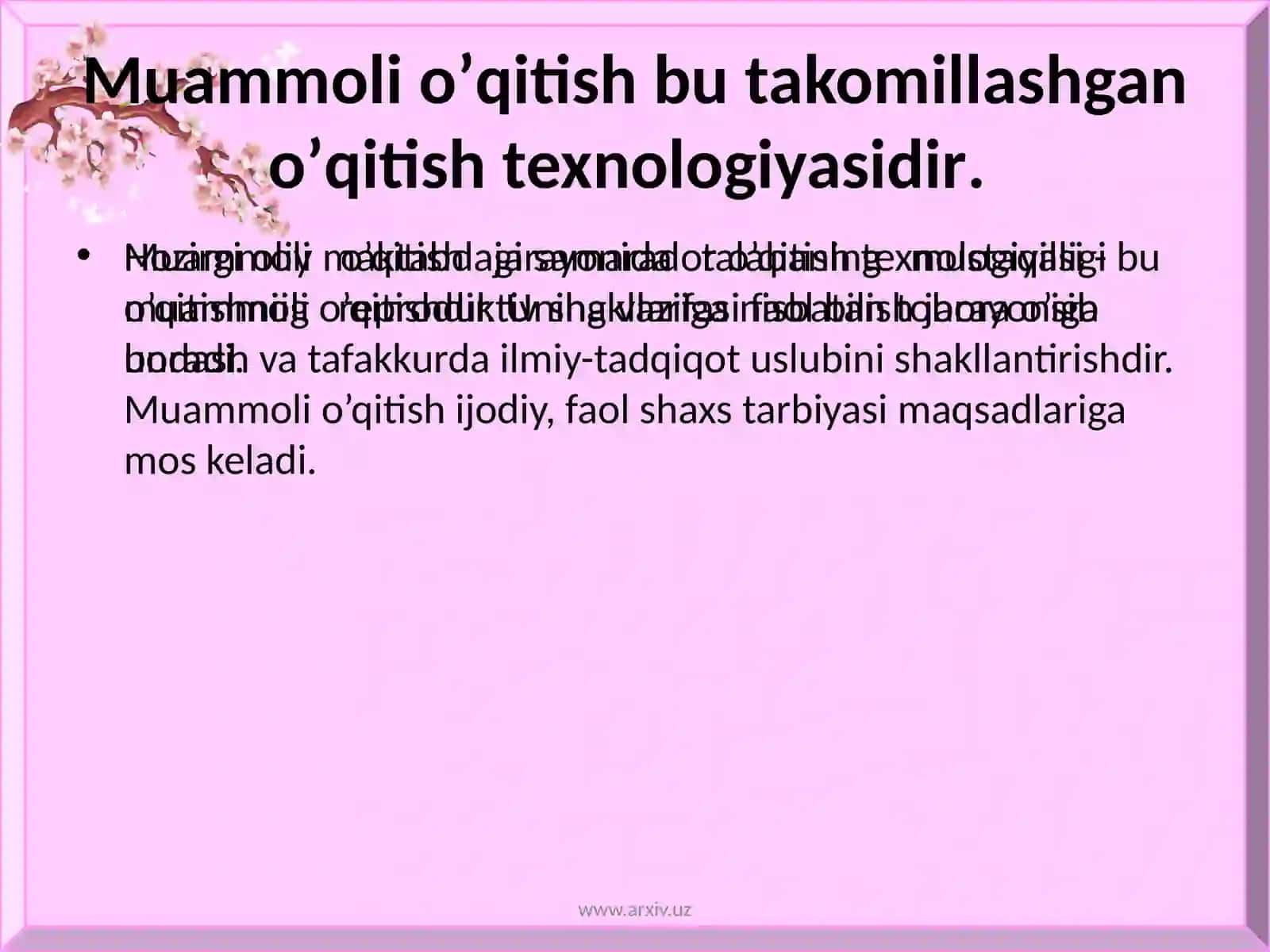 PEDAGOGIK FAOLIYATDA MUAMMOLI VAZIYATLAR 2